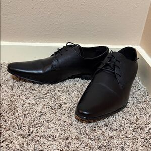 Topman Classic Black Derby Shoes